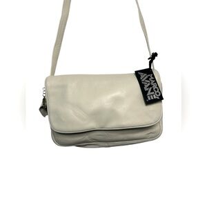 Marco Avane NWT genuine leather off white shoulder purse